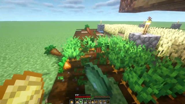 Minecraft hardcore в плоском мире - Подготовка жителей и потолок # 13 смотреть онлайн