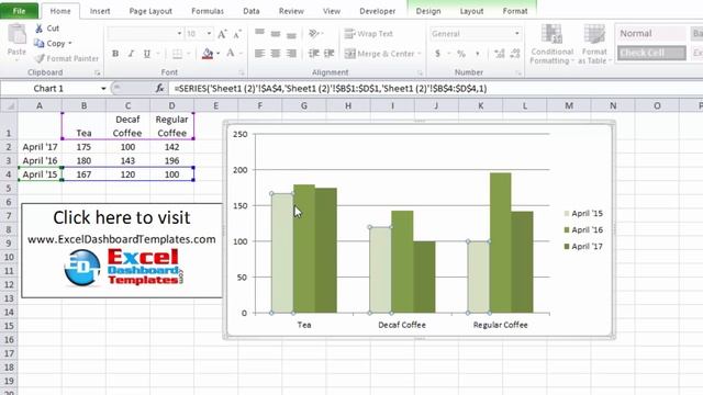 How-To Copy an Excel Chart on Same Worksheet with a New Data Reference смотреть онлайн