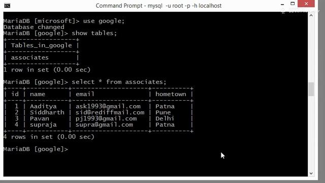 MySQL Tutorial for Beginners - 4 - Deletion, Alteration, Renaming of Database and its Tables PART-I смотреть онлайн