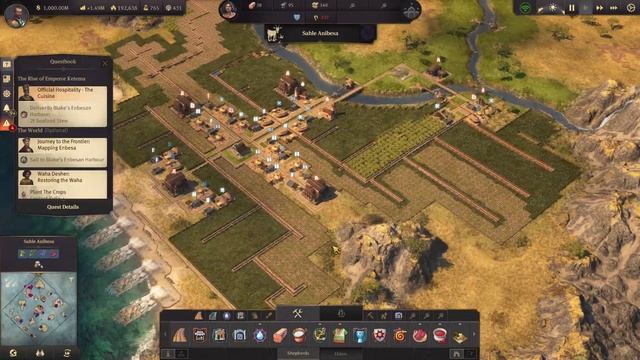 Anno 1800 The Land of Lions - Cannals and farms! | Let's play Anno 1800 Gameplay смотреть онлайн