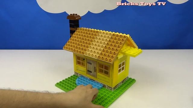 Строим из Lego Duplo, Build and Play toys Lego, Лего Дупло - house on the river смотреть онлайн
