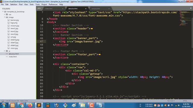 Bootstrap Tutorial: Bootstrap In HTML | Website Single Page Design | Part: 17 смотреть онлайн