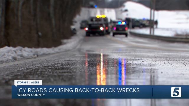 Seven Cars And Two Crashes: The Black Icy Tale Of One Road In Wilson County
