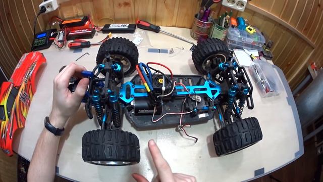 ✔ БРОНТОЗАВР...На что способен огромный электро мотор 3660 ? .. версия Top (hsp Brontosaurus Rc Car