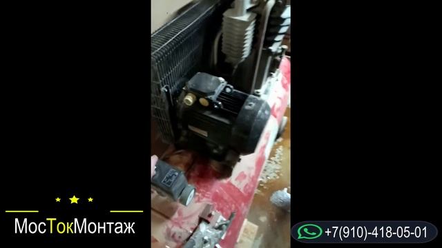 Подключение компрессора и монтаж электрощита. смотреть онлайн