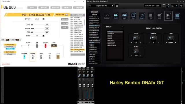 Harley Benton DNAfx GiT vs Mooer GE200 смотреть онлайн