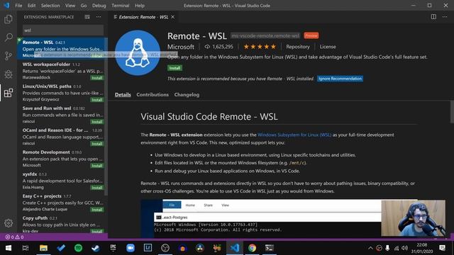 20. Configurando o WSL no VS Code - Criando um ambiente de Desenvolvimento no Windows смотреть онлайн