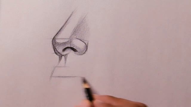 How to draw a Nose & Lips 3/4 View | Nose and Lips Drawing tutorial for Beginners Mouth Drawing смотреть онлайн