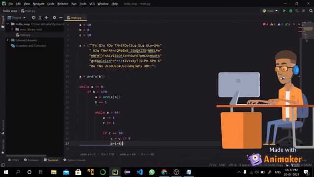 Map of India with Python - Republic Day special смотреть онлайн