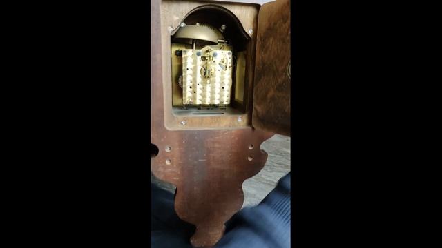 Голландские Винтажные Настенные Часы Warmink Wuba Sallander Середина ХХ века, фазы луны смотреть онлайн