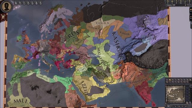 Crusader Kings 2 Shattered World Timelapse смотреть онлайн