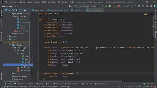 Онлайн игра на Java #3: передача состояния клиента на сервер смотреть онлайн