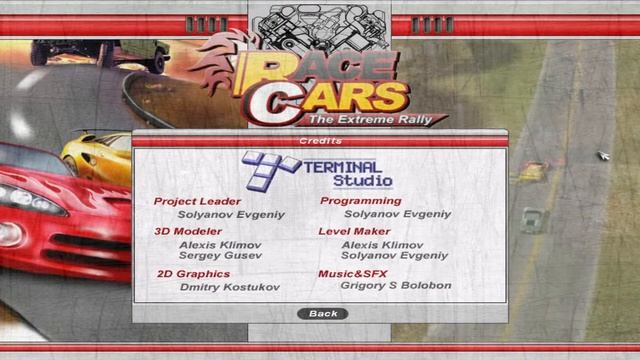 Race Cars: The Extreme Rally (Credits) (Windows) смотреть онлайн