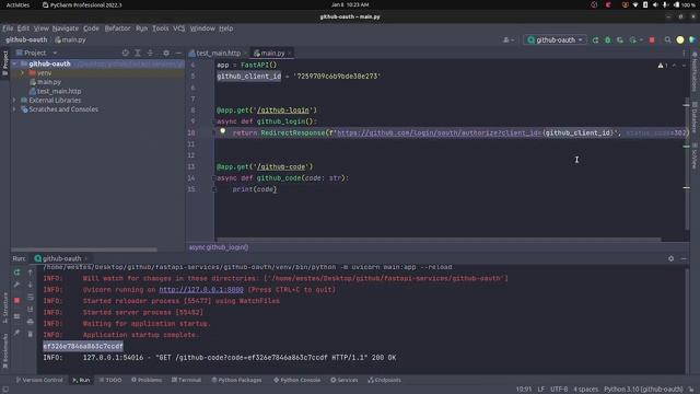FastAPI + Github OAuth смотреть онлайн
