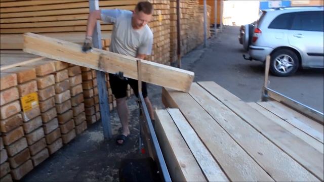 Перевозка бруса на прицепе Экспедиция. Деревянные балки в размер на 1-й этаж. Passenger trailer смотреть онлайн