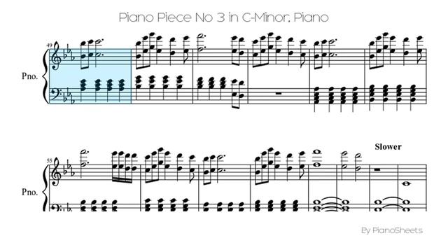 Piano Piece No 3 in C-Minor [Piano Solo] смотреть онлайн