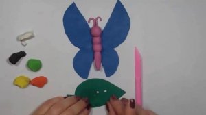 Лепим из пластилина бабочку. Видео мастер-класс по лепке для детей.