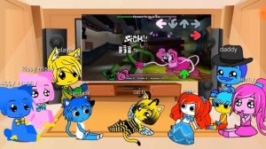 Poppy Playtime Reaction to FNF MODS Rainbow Friends vs Poppy Playtime | Rainbow Friends Chapter 2