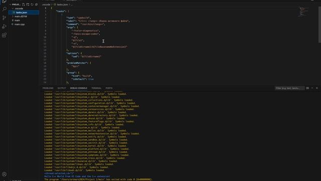 Настройка Visual Studio Code для C++ (на примере MacOS) смотреть онлайн