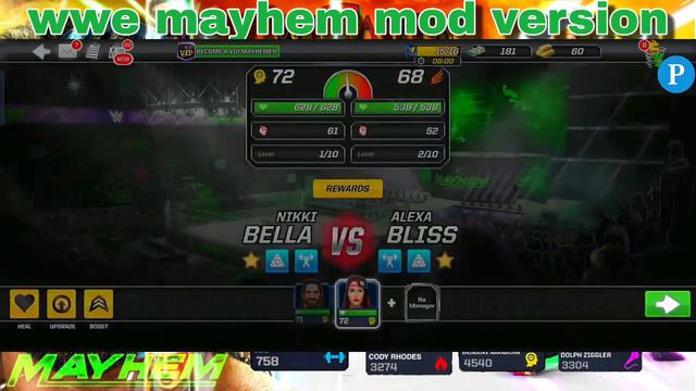 Wwe mayhem new mod apk version1.60.139 latest version mod смотреть онлайн