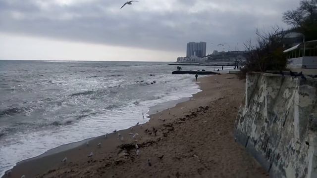 Одесса. Видео. Побережье Черное море.(2) смотреть онлайн