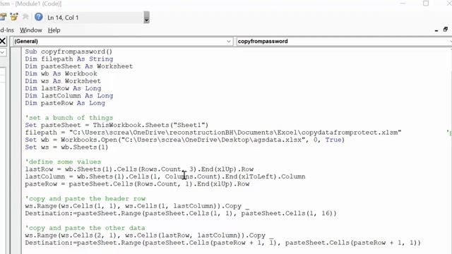 Copy from a password protected File in Excel with VBA смотреть онлайн