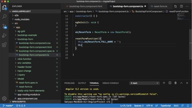 Reset the Form and Form elements in an Angular Application - Part 2 - Reset Form on click смотреть онлайн
