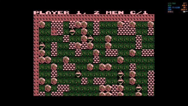 Boulderdash (1984) Atari 800XL Gameplay