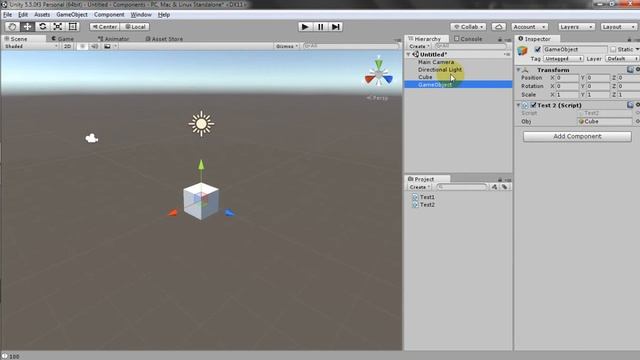 UNITY 5 ДЛЯ НАЧИНАЮЩИХ | КОМПОНЕНТЫ И СВЯЗЬ МЕЖДУ СКРИПТАМИ смотреть онлайн