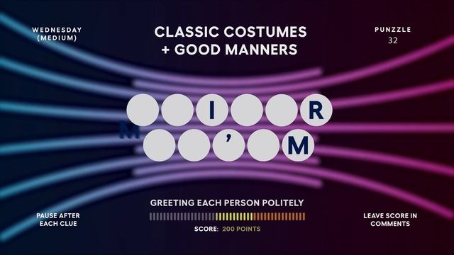 Punzzle #32: Classic Costumes + Good Manners смотреть онлайн