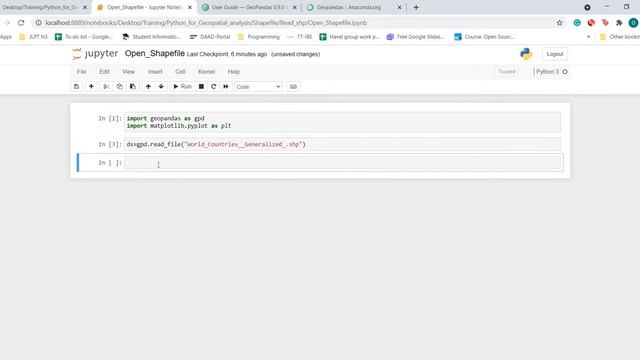Open and plot shapefile with geopandas in python смотреть онлайн
