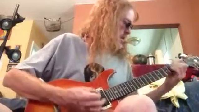 Reverend Stickman plays electric lead guitar on a really ba смотреть онлайн