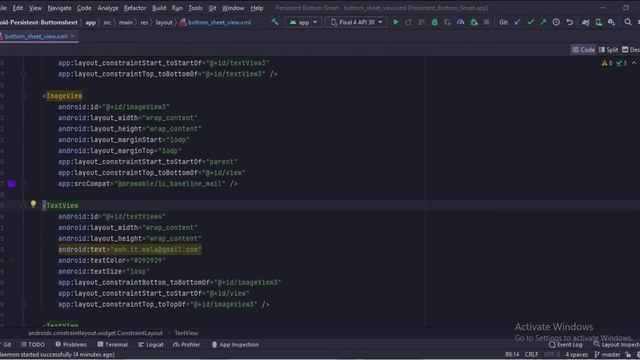 ANDROID - PERSISTENT BOTTOMSHEET TUTORIAL IN JAVA смотреть онлайн
