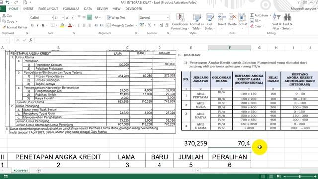 CARA KILAT KONVERSI ANGKA KREDIT LAMA KE ANGKA KREDIT BARU смотреть онлайн