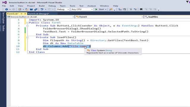 Programming in Visual Basic.NET: Display files from selected folder into datagridview in VB. NET смотреть онлайн