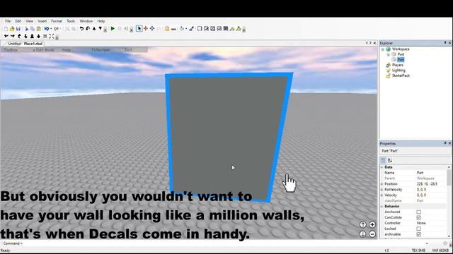 Roblox 2007 Client Tutorial (Part 2) | Inserting Textures and Decals смотреть онлайн