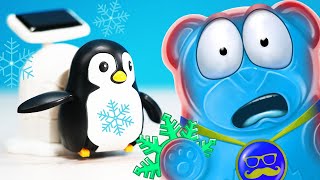 МЫ ПОЙМАЛИ ПИНГВИНА С ЖЕЛЕЙНЫМ МЕДВЕДЕМ ВАЛЕРОЙ _  АНТИСТРЕСС КОНСТРУКТОР ПИНГВИНА