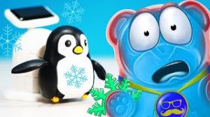 МЫ ПОЙМАЛИ ПИНГВИНА С ЖЕЛЕЙНЫМ МЕДВЕДЕМ ВАЛЕРОЙ _  АНТИСТРЕСС КОНСТРУКТОР ПИНГВИНА