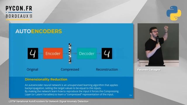 PyConFR 2019 - LSTM Variational AutoEncoders for Network Signal Anomaly Detection - Facundo Calcagn смотреть онлайн