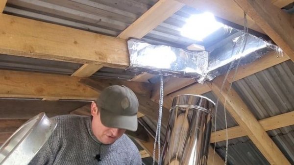 Монтаж сэндвич-дымохода своими руками - это просто?! Bonus: Мастер-флеш из оцинковки