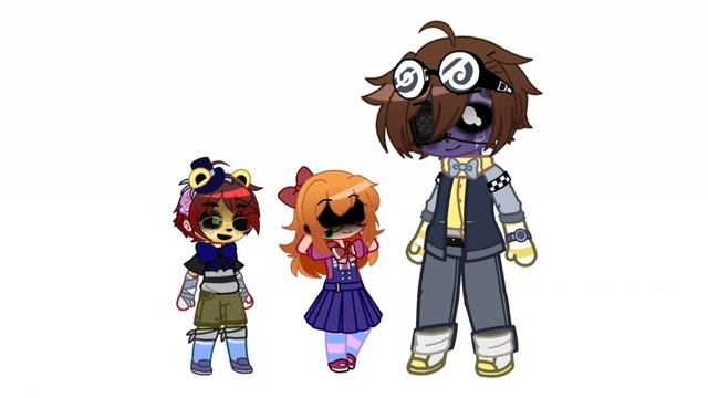 Afton Kids With Illution Disk [shit Post] _my AU_