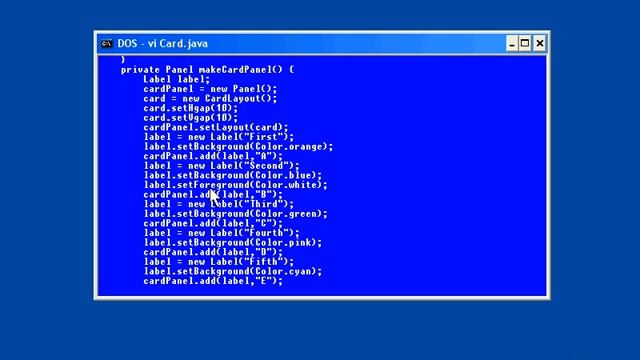 88.Java Intro -Chapter12.Placing Components in a Window-Lesson6.The Card Layout Manager смотреть онлайн