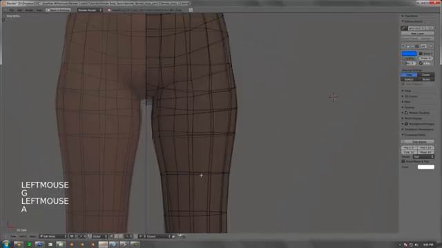 CGC Classic: Female Character Modeling Pt. 11 - Lower Body Topology (Blender 2.6) смотреть онлайн