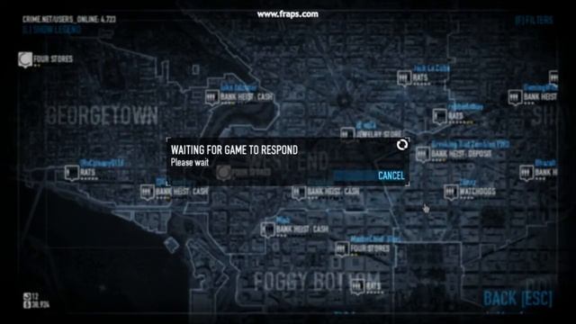 Payday 2 - 'Waiting For Game To Respond'