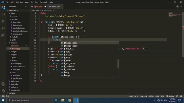 SmartBlog topics create php and jQuery part #8 смотреть онлайн