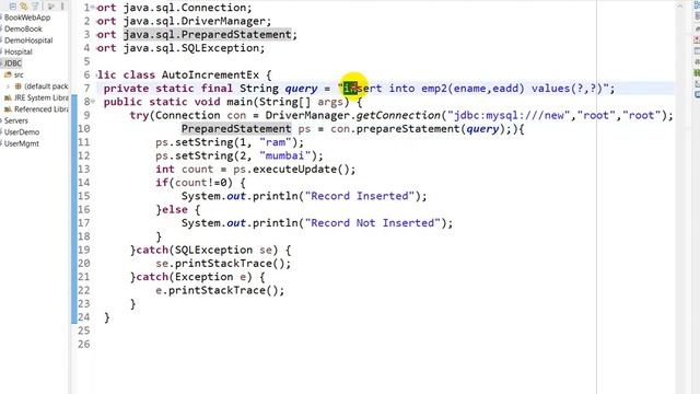 jdbc insert into database with auto increment field of mysql | realNameHidden смотреть онлайн