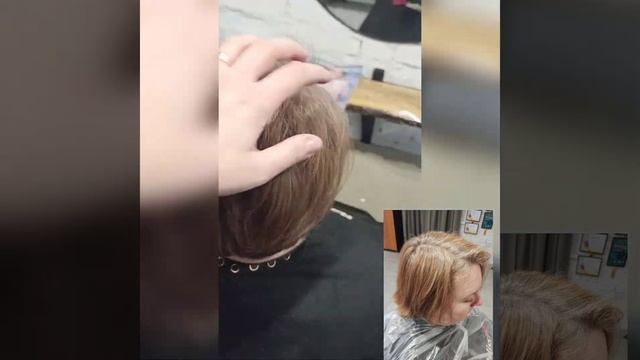 Coloring gray hair. Окрашивание седых волос. смотреть онлайн