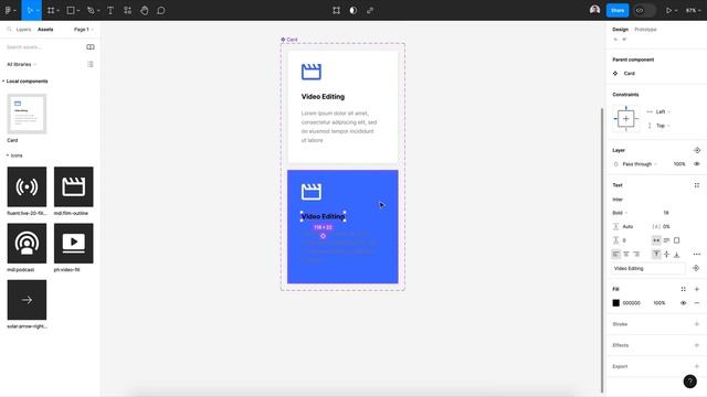 Figma Tutorial: Create Hover Effect Cards смотреть онлайн