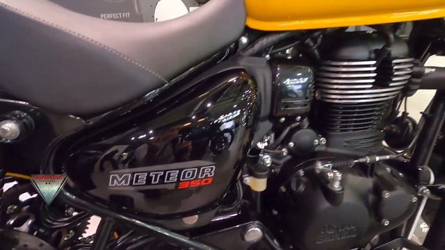 2022 Royal Enfield Meteor 350 In Yellow Walkaround EICMA 2021 Milan смотреть онлайн