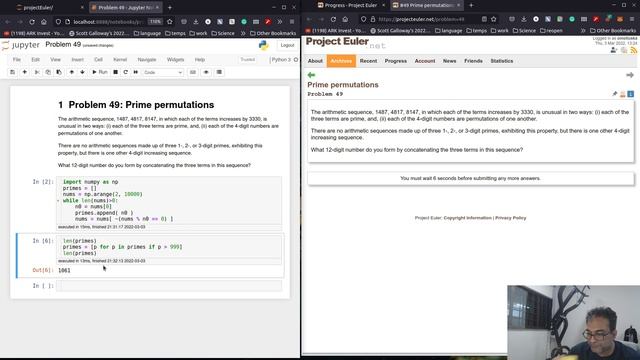 Solving Project Euler Problems in Python - Part 29 (Problem 48, Partly Problem 49) смотреть онлайн